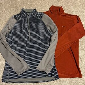 TWO Men’s PATAGONIA Capilene Baselayer Shirts, Medium